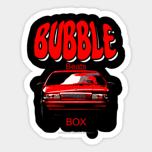 Caprice Bubble Beats Box Red Sticker